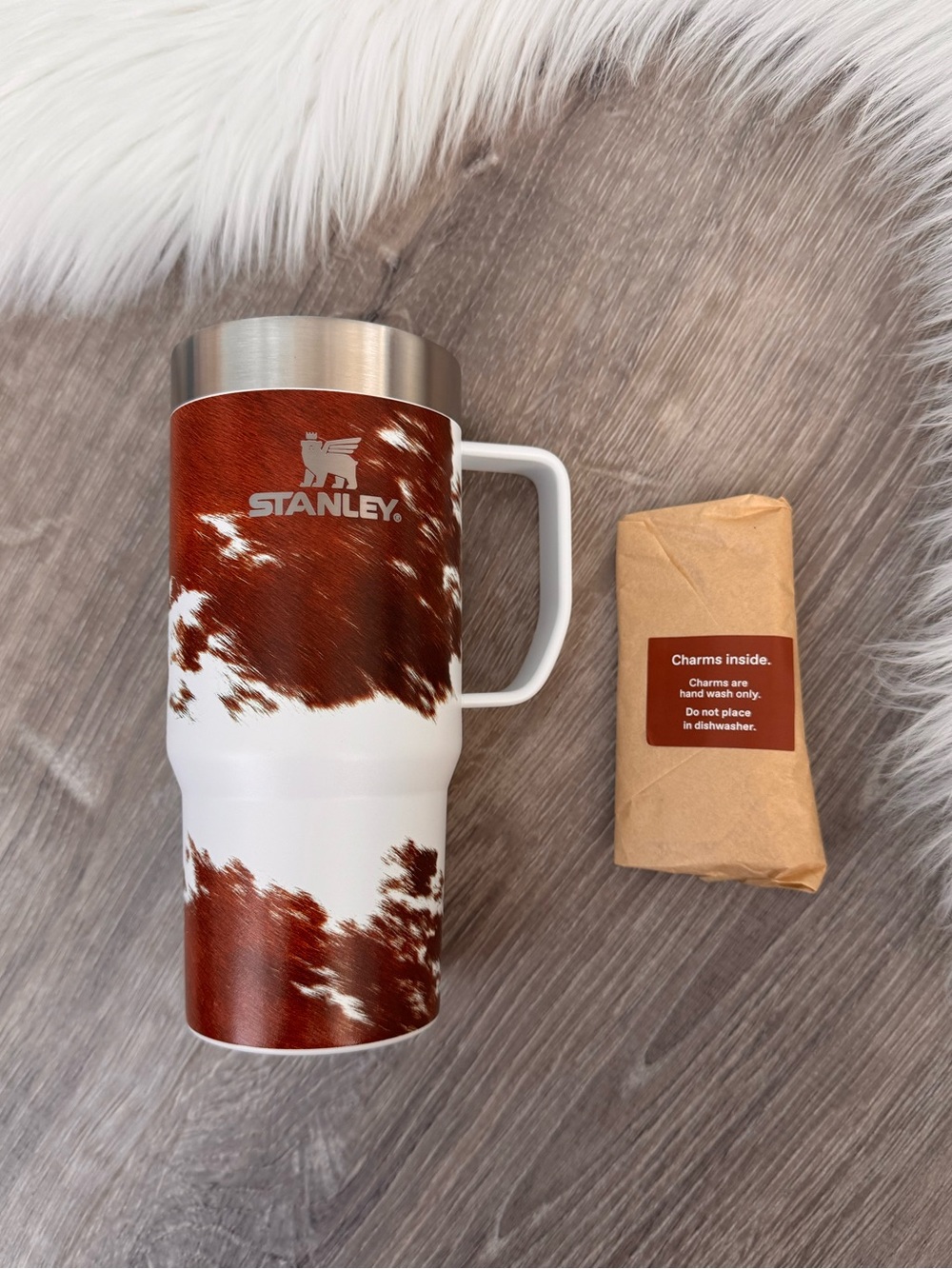 🤎🤍 Stanley x Kacey Musgraves Rodeo Suburban Mug 16oz w Handle Charm